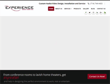 Tablet Screenshot of experienceaudiovideo.com